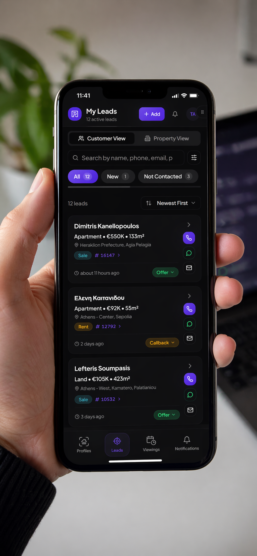 Prosperty Agent mobile app